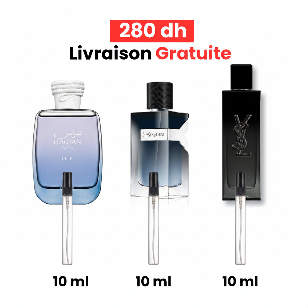 Pack 10 ml hawas ice+10ml Y edp + 10 ml Myslf edp