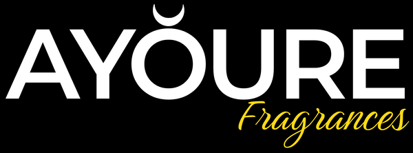 AYOURE Fragrances logo on a black background